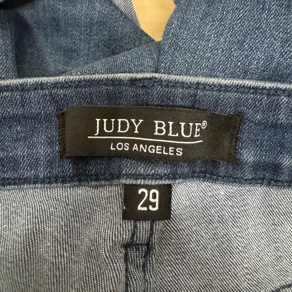 Judy Blue Dark Wash Jean Shorts - Picture 3 of 4